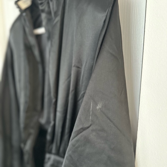 HOUSE OF CB KHRISTEN BLACK SATIN DRESS SIZE XSMALL - Picture 14 of 14